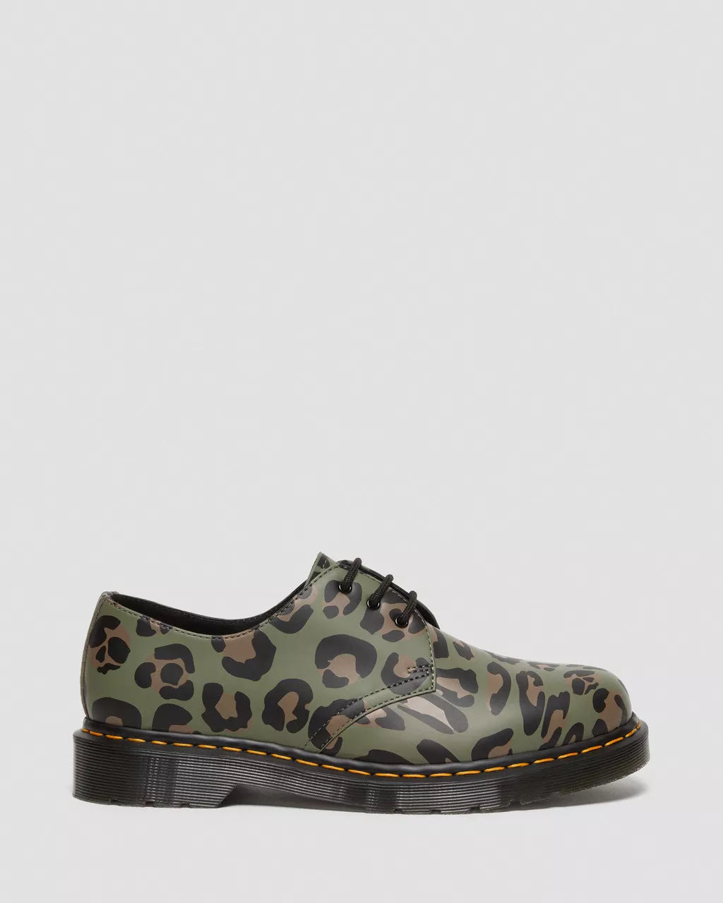 DR MARTENS 1461 Distorted Leopard Print Shoes