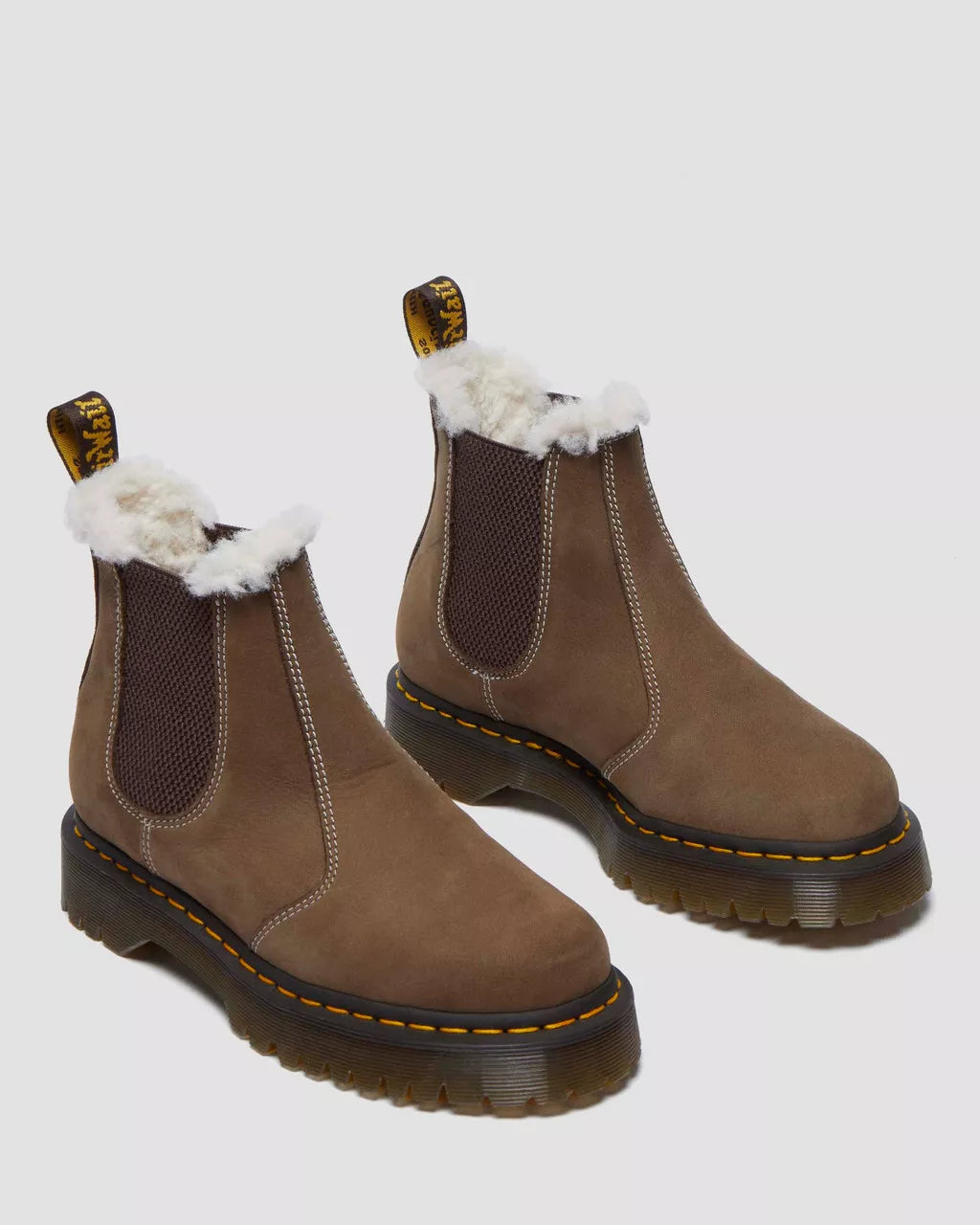 2976 Bex Faux Fur-Lined Platform Chelsea Boots