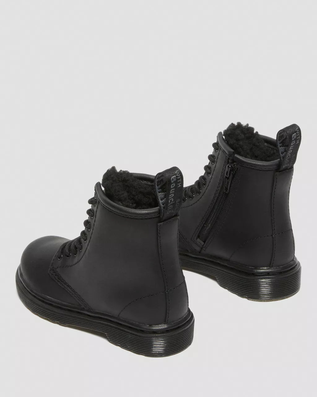 DR MARTENS Toddler 1460 Serena Faux Fur Lined Leather Boots