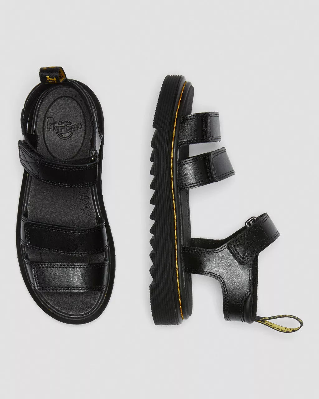 DR MARTENS Junior Klaire Leather Strap Sandals