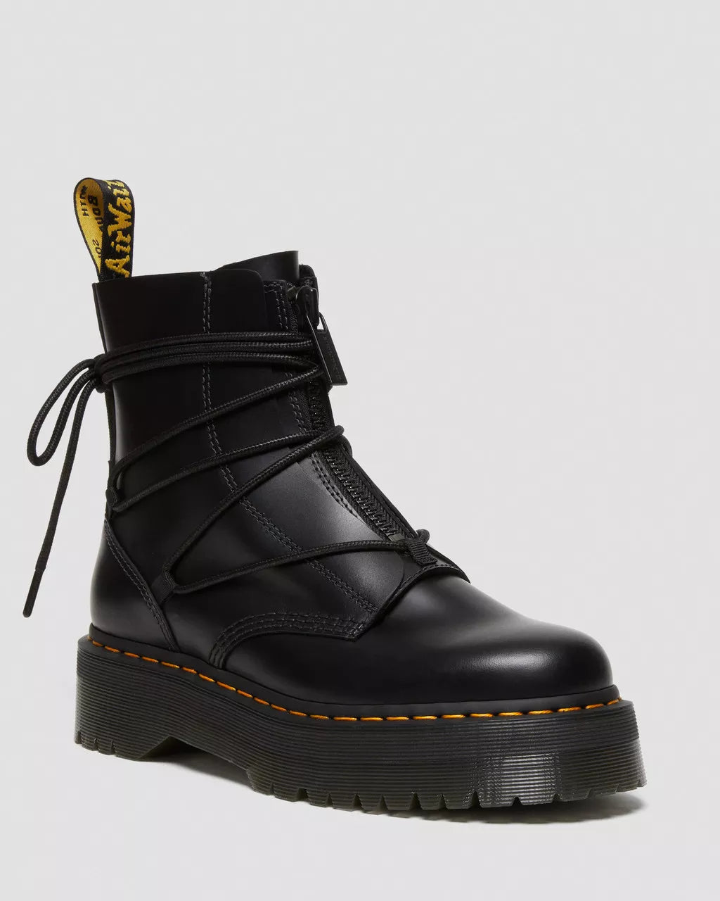 DR MARTENS Jarrick II Laced Leather Platform Boots