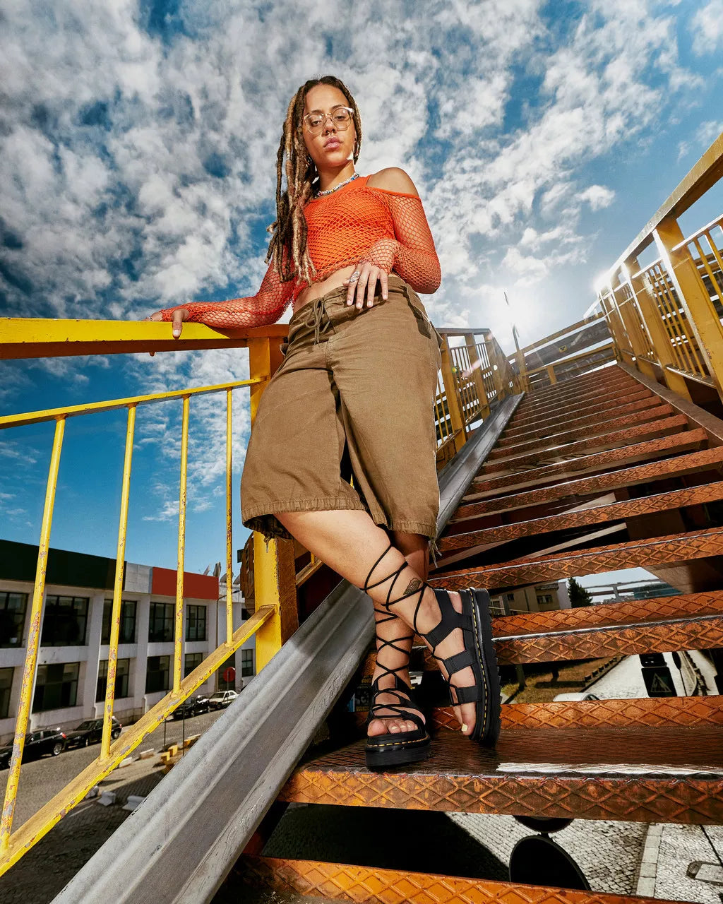 Nartilla Hydro Leather Lace Up Gladiator Sandals