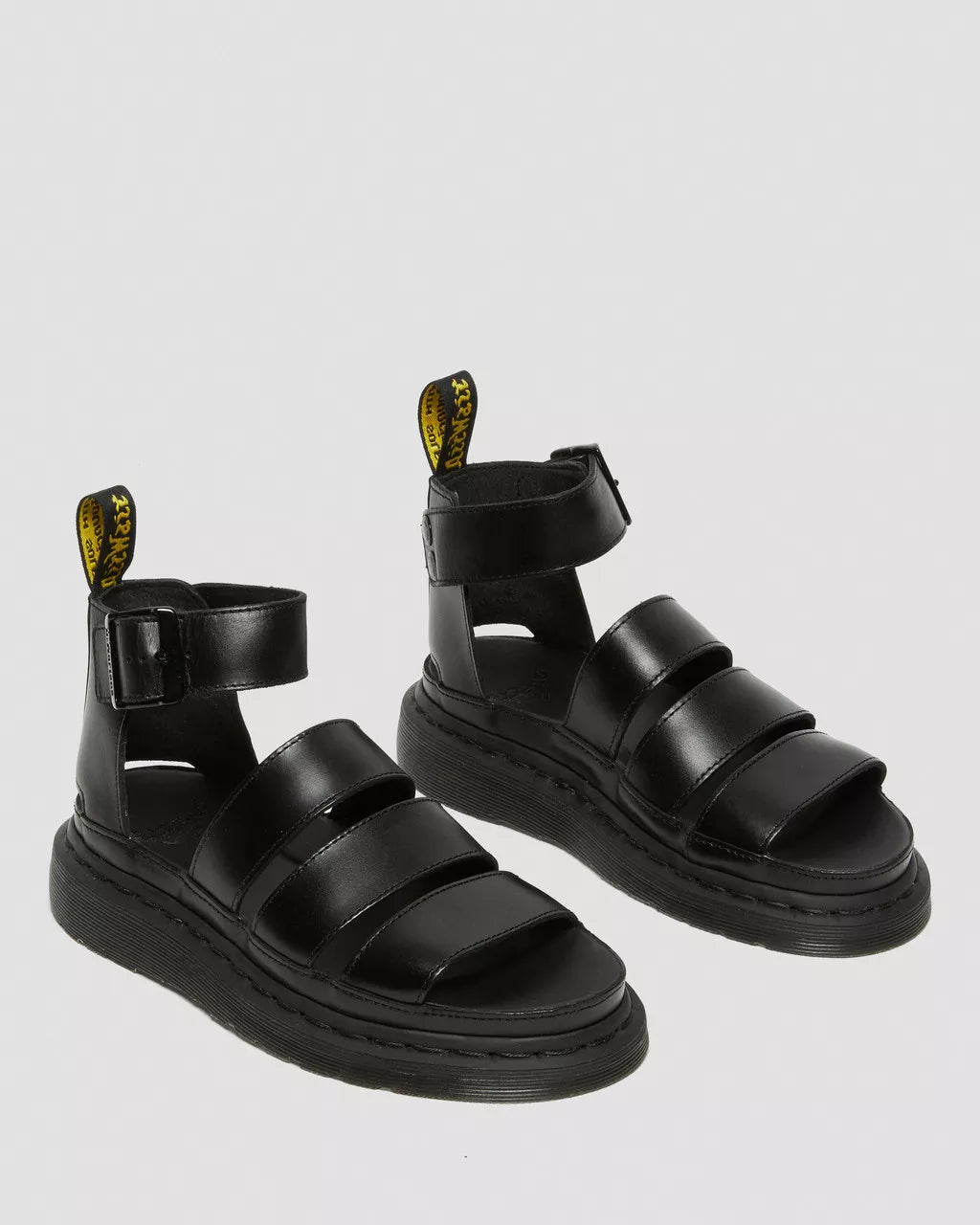 DR MARTENS CLARISSA II LEATHER STRAP SANDALS