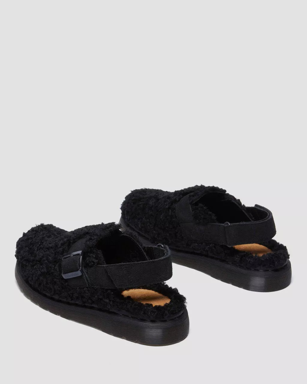 DR MARTENS Jorge II Suede &amp; Borg Mules