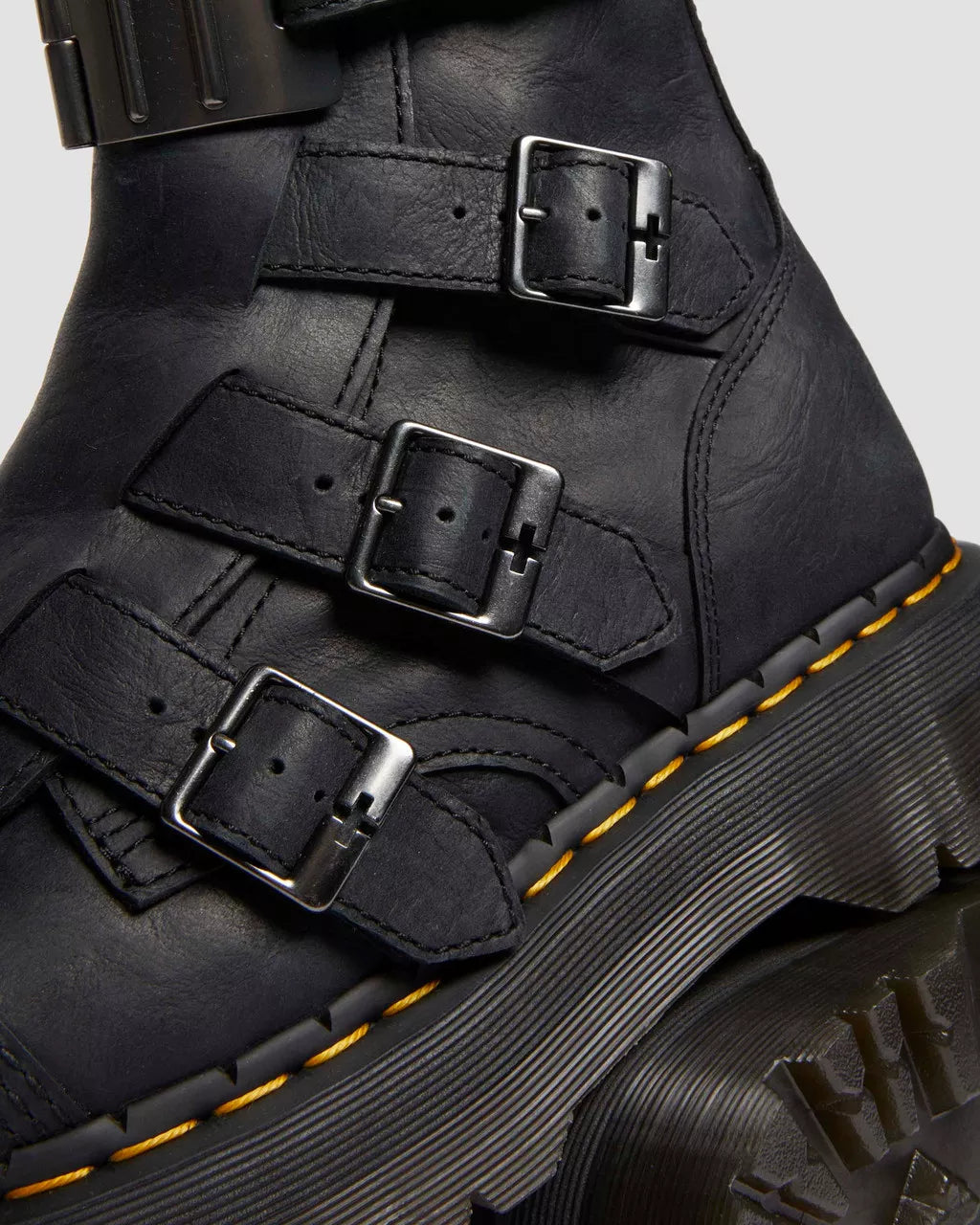 Jadon Hinge Buckle Leather Platform Boots