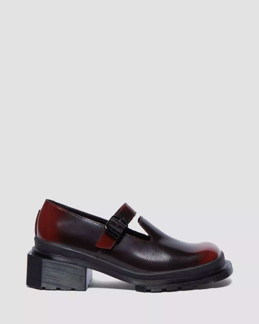 Maybole Square Toe Leather Mary Jane Shoes