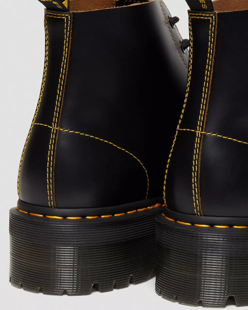DR MARTENS 101 Quad Vintage Smooth Leather Platform Ankle Boots
