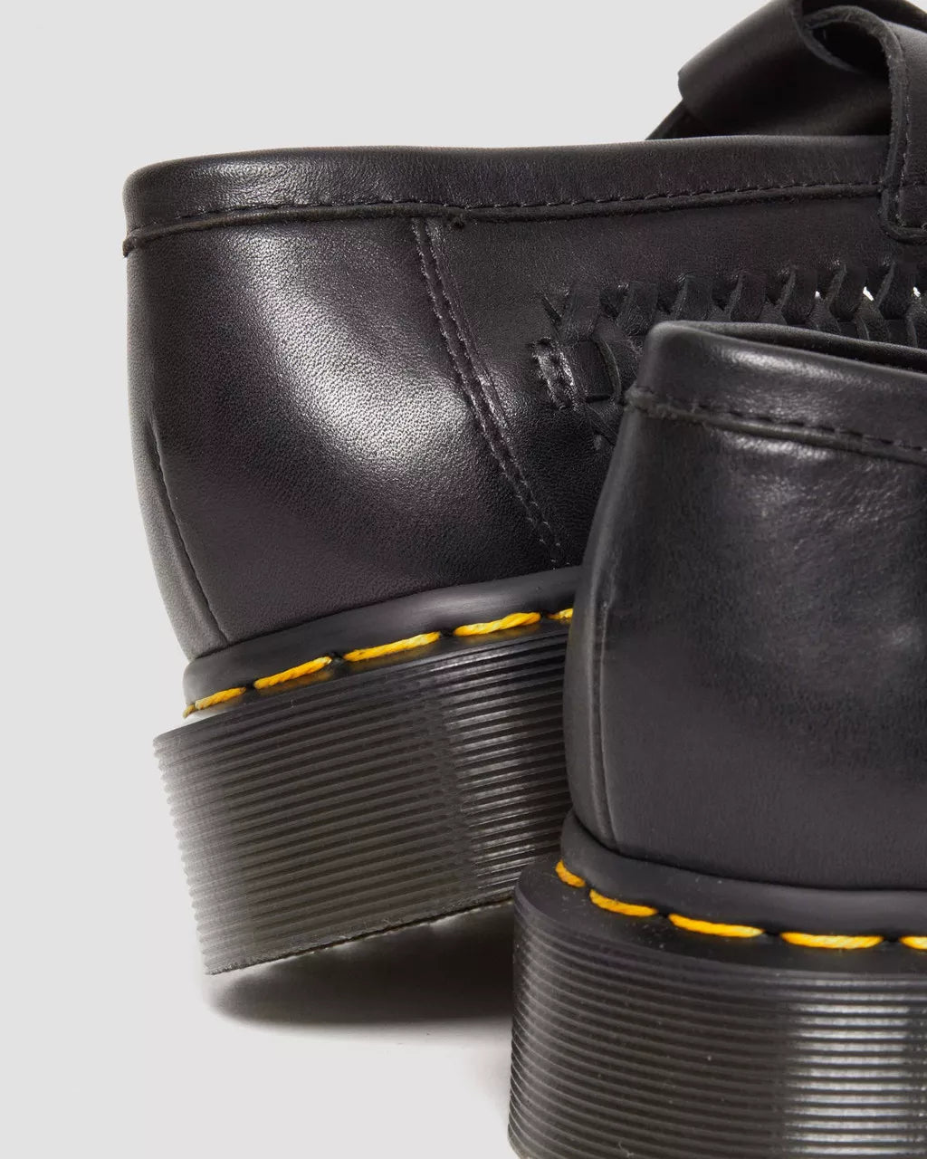 DR MARTENS Adrian T-Bar Woven Leather Mary Jane Shoes