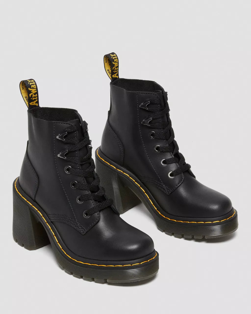Jesy Sendal Leather Heels Black