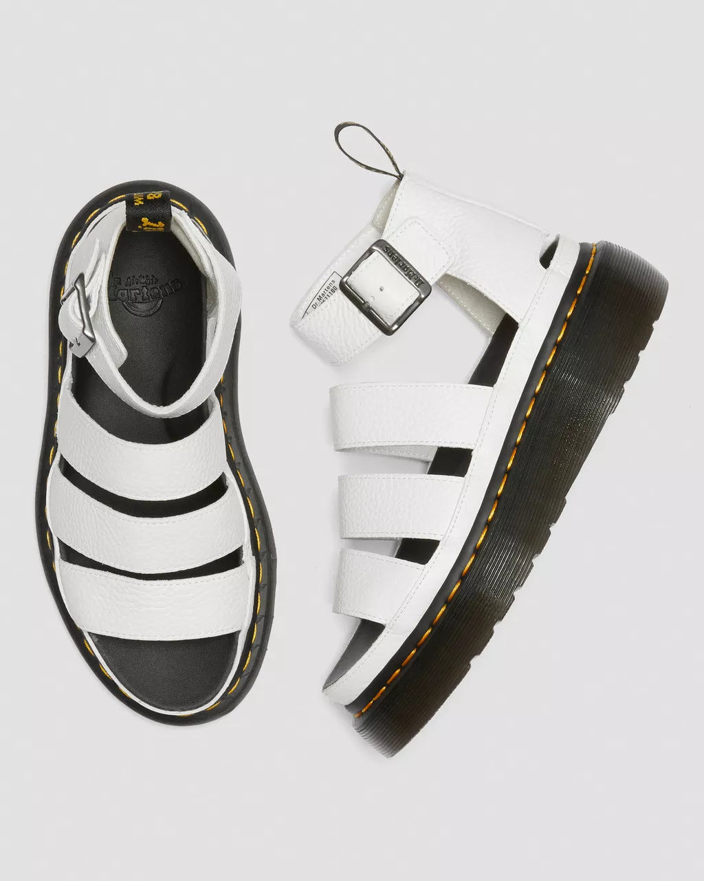 Clarissa II Quad Milled Nappa Leather Platform Sandals