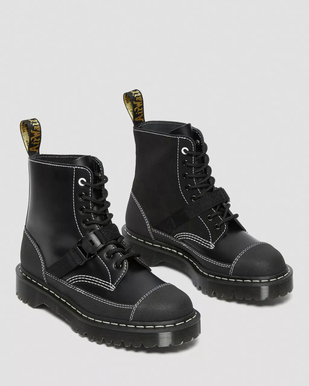 DR MARTENS 1460 Tech Made in England Leather Lace Up Boots