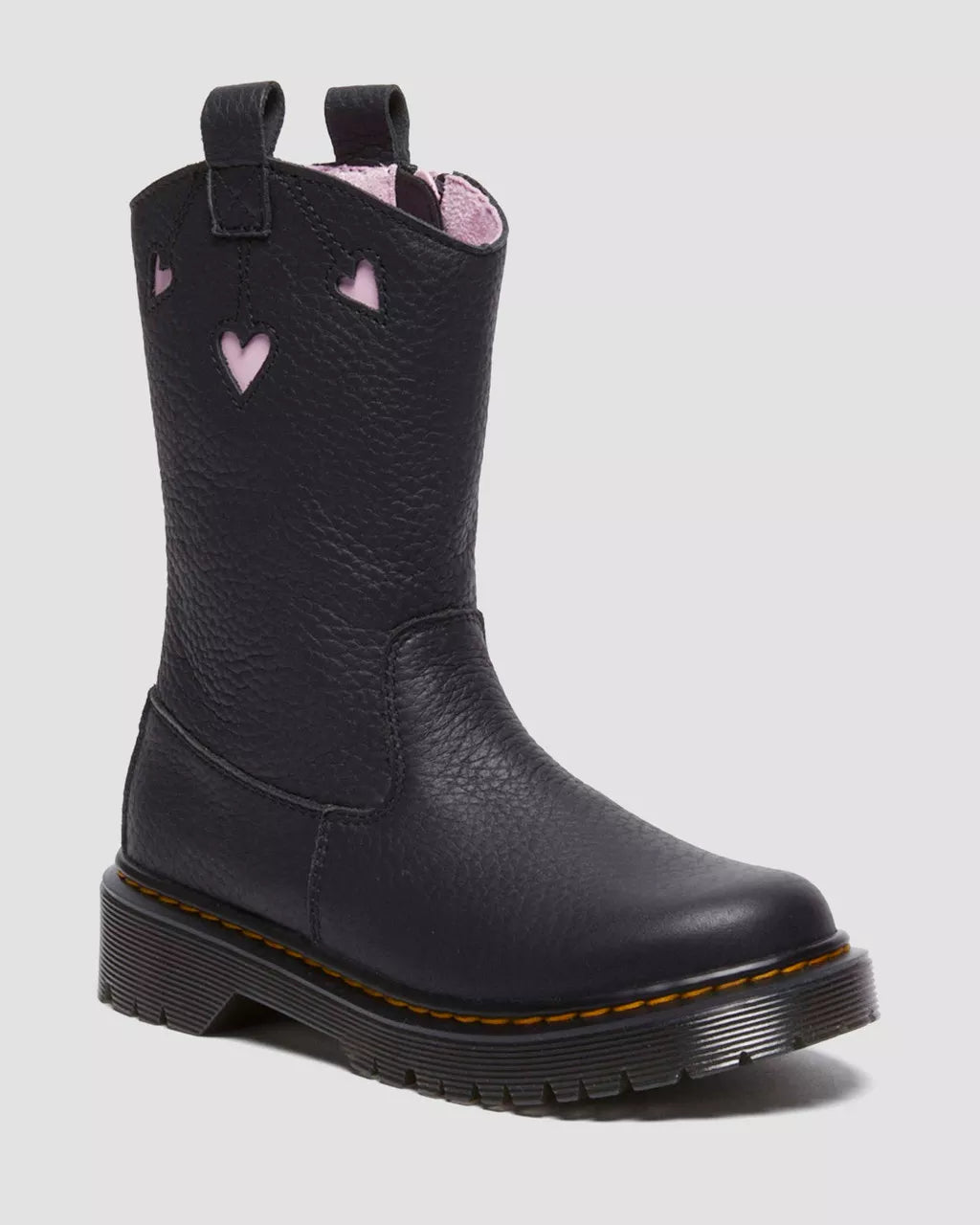 DR MARTENS Junior Bex Heart Pull-On High Boots
