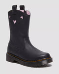 DR MARTENS Junior Bex Heart Pull-On High Boots