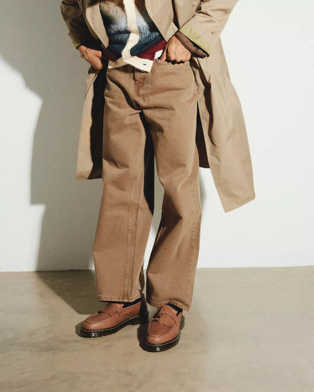 DR MARTENS Adrian Carrara Leather Tassel Loafers