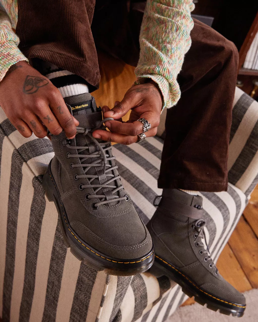 Combs Tech Canvas &amp; Suede Utility Boots