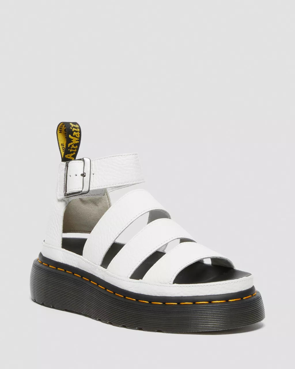 Clarissa II Quad Milled Nappa Leather Platform Sandals