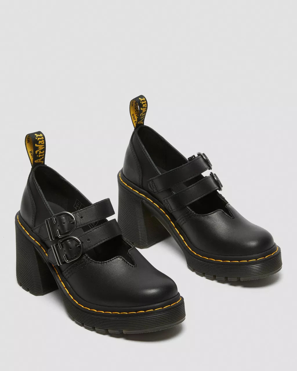 Eviee Sendal Leather Heeled Mary Jane Shoes
