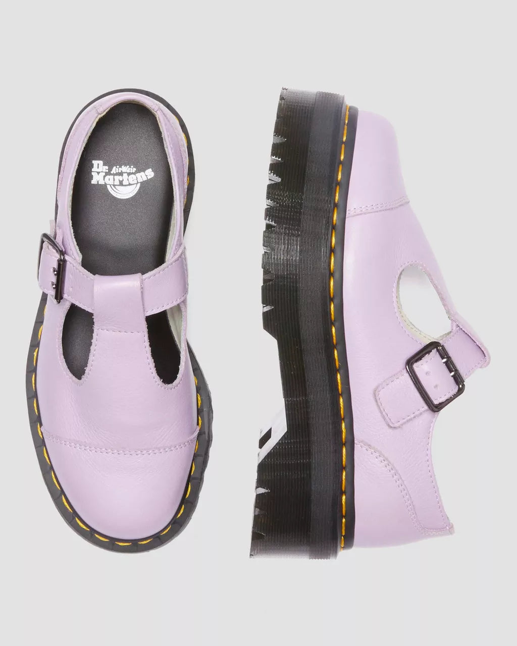 DR MARTENS Bethan Pisa Leather Platform Mary Jane Shoes