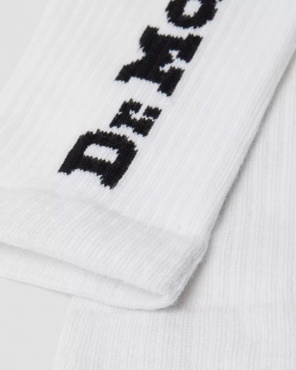 Vertical Logo Cotton Blend Socks Black