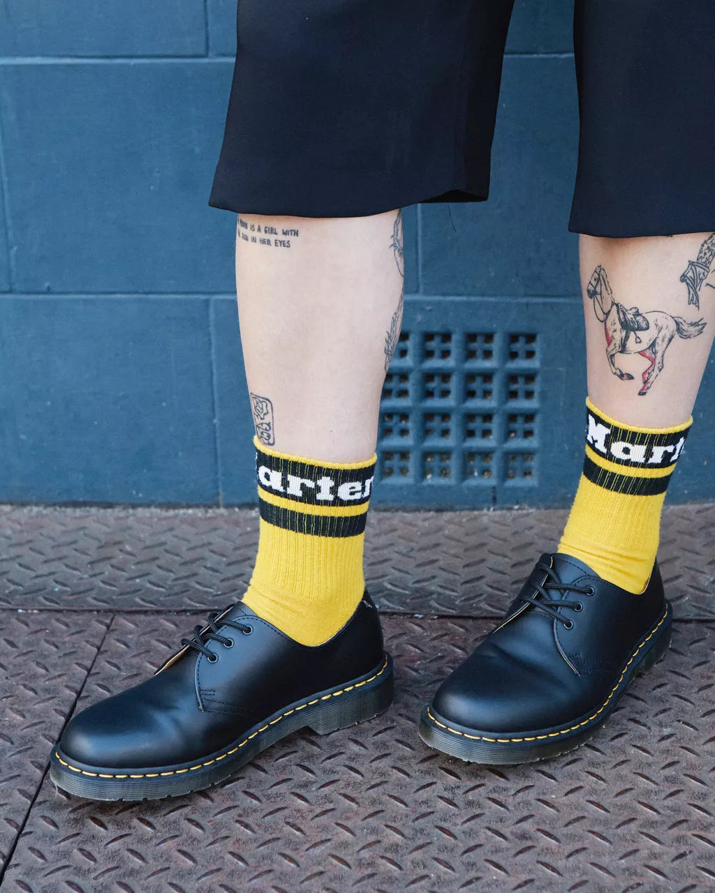 Athletic Logo Organic Cotton Blend Socks