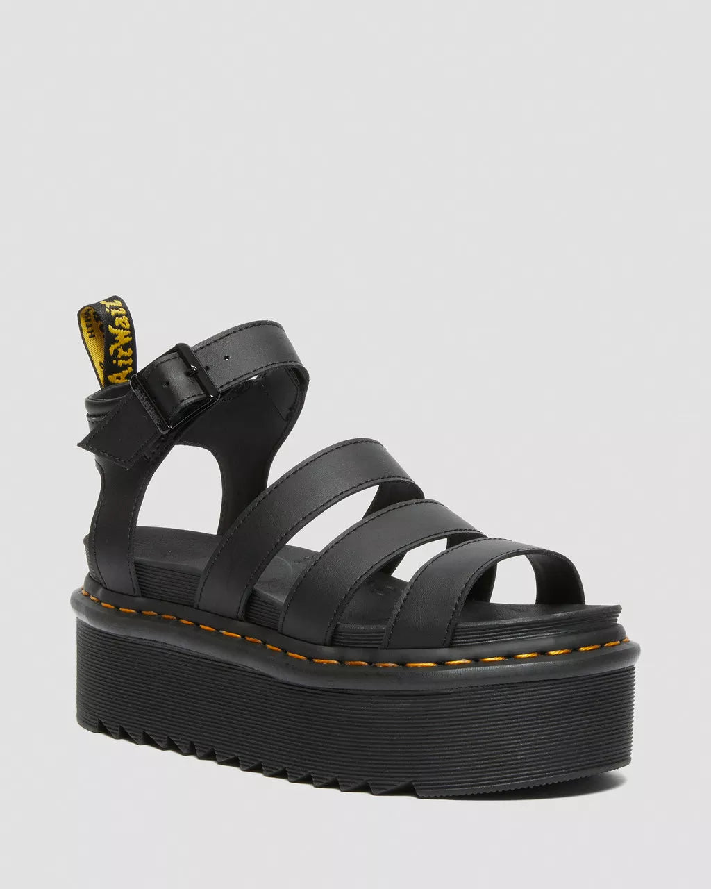 Blaire Quad Hydro Leather Platform Gladiator Sandals