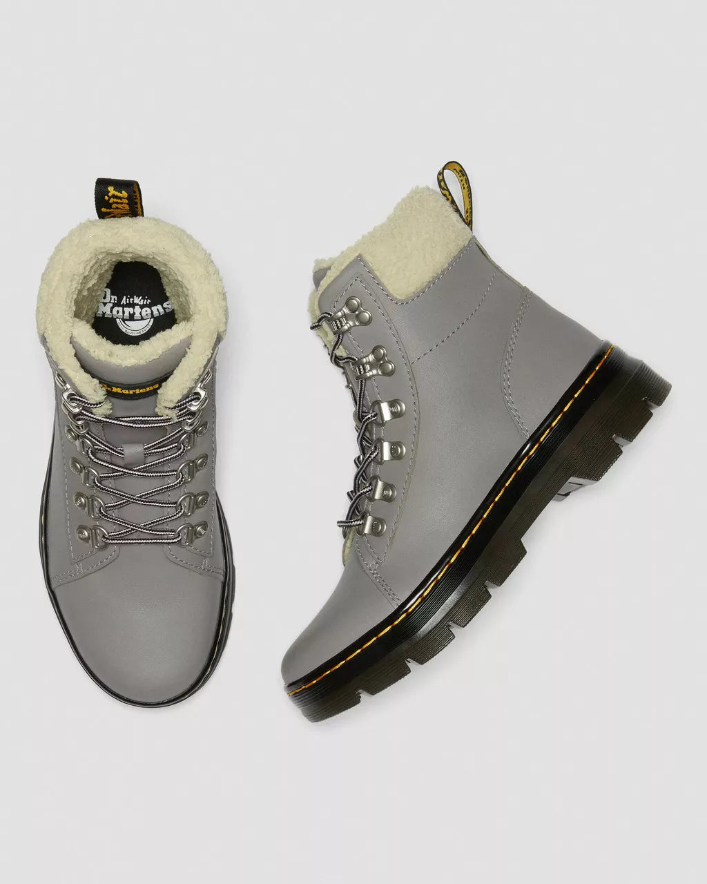 DR MARTENS Combs Faux Fur-Lined Utility Boots