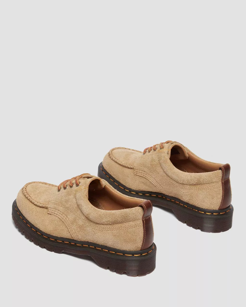 DR MARTENS Lowell Suede Moc Toe Shoes