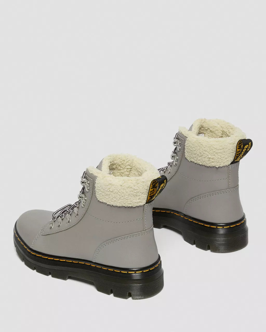 DR MARTENS Combs Faux Fur-Lined Utility Boots