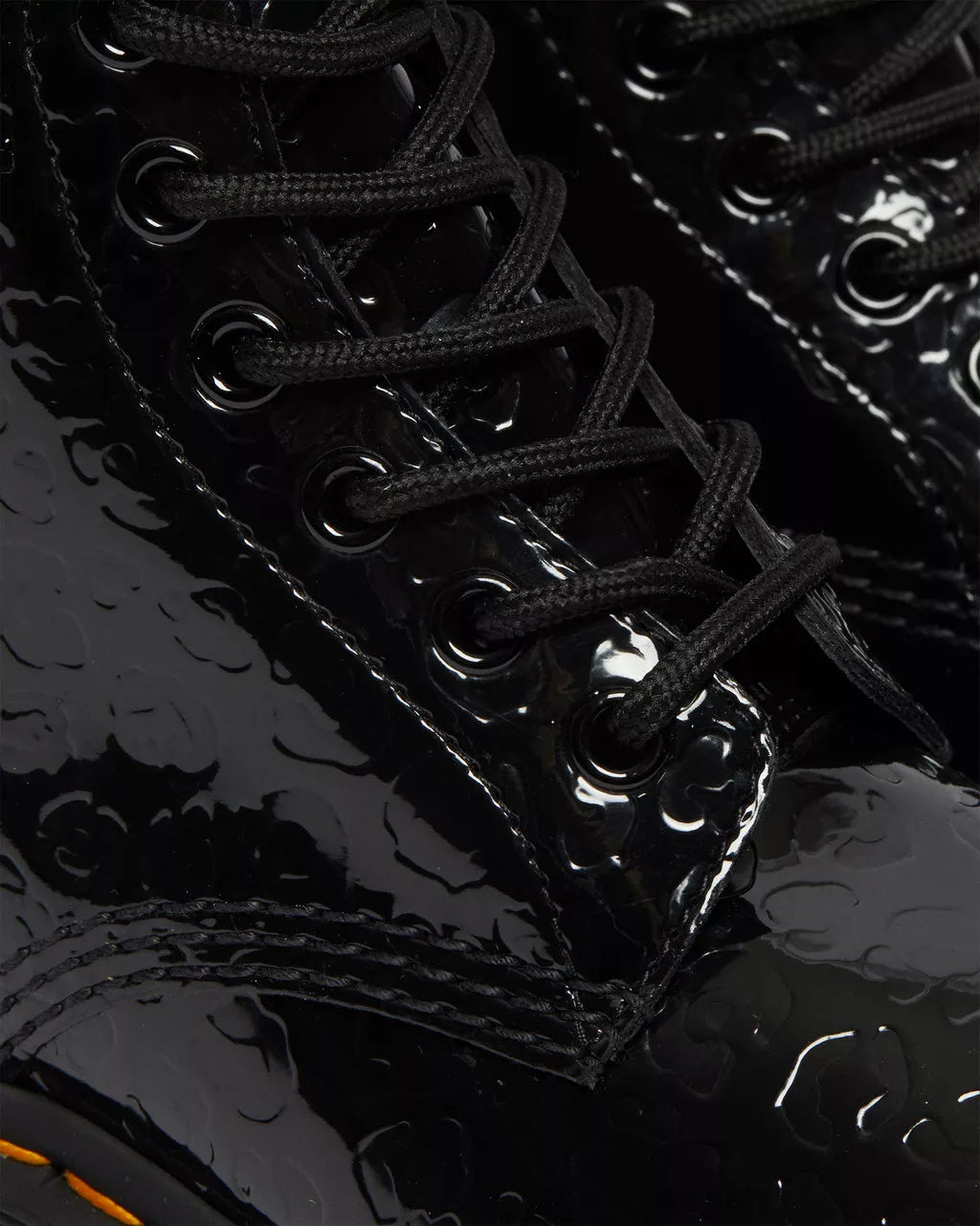 DR MARTENS 1460 Leopard Emboss Patent Leather Boots