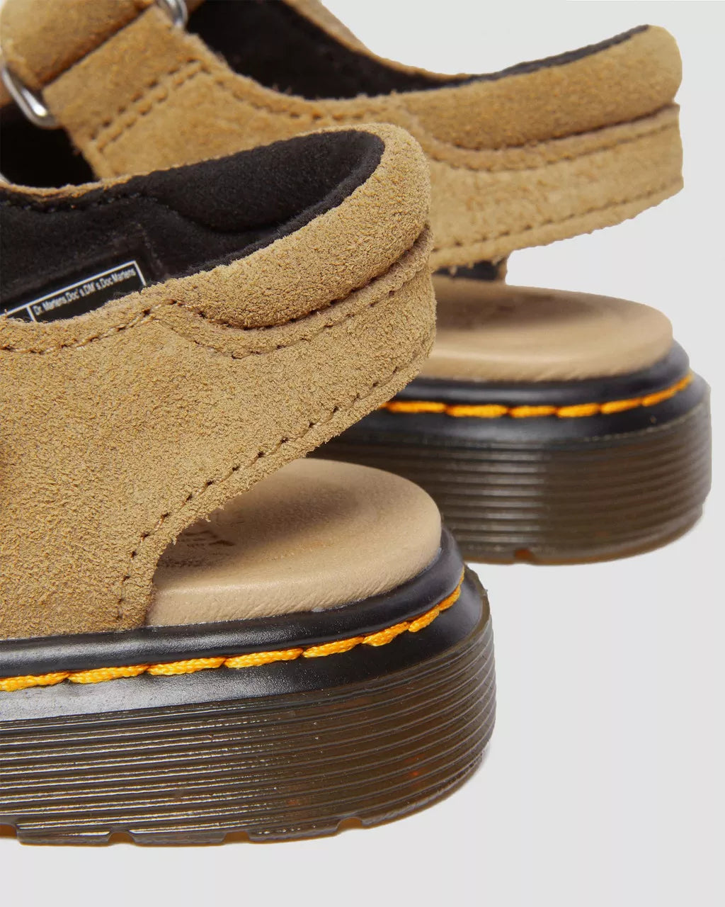 DR MARTENS Toddler Moby II Savannah Tan Bronx Suede
