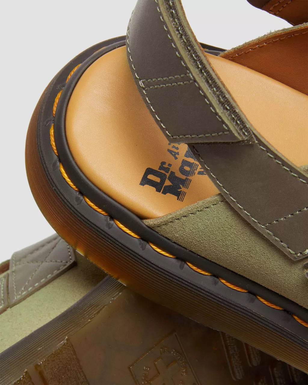DR MARTENS Jorge II Suede &amp; Leather Slingback Mules