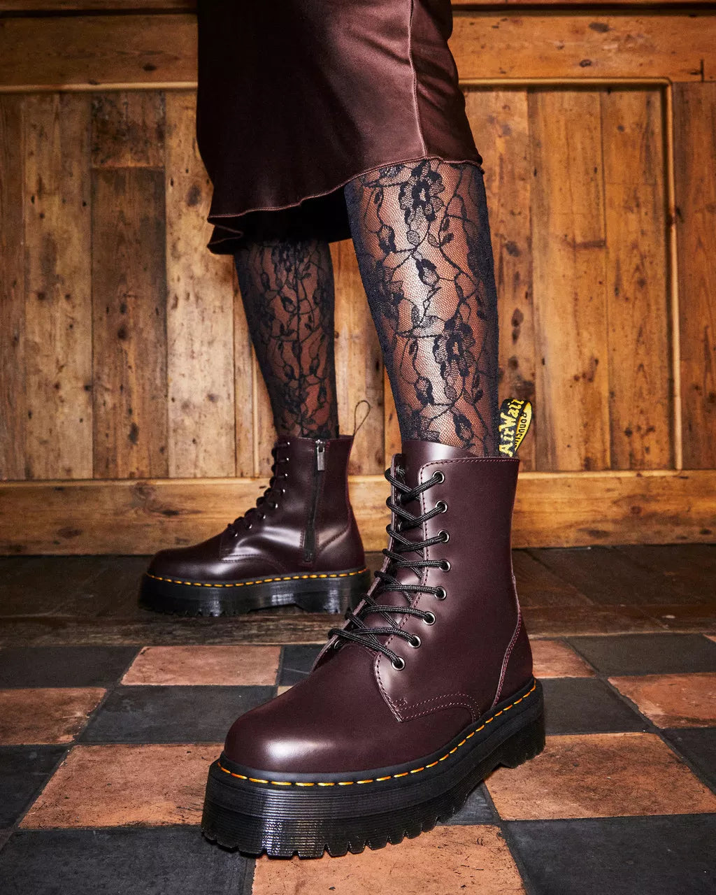 Jadon Smooth Leather Platform Boots