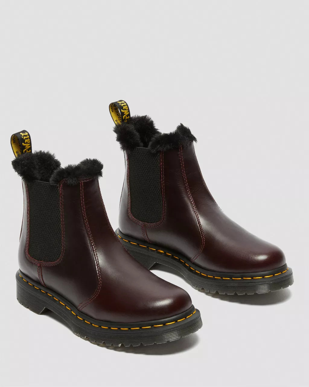 DR MARTENS 2976 Leonore Faux Fur Lined Chelsea Boots