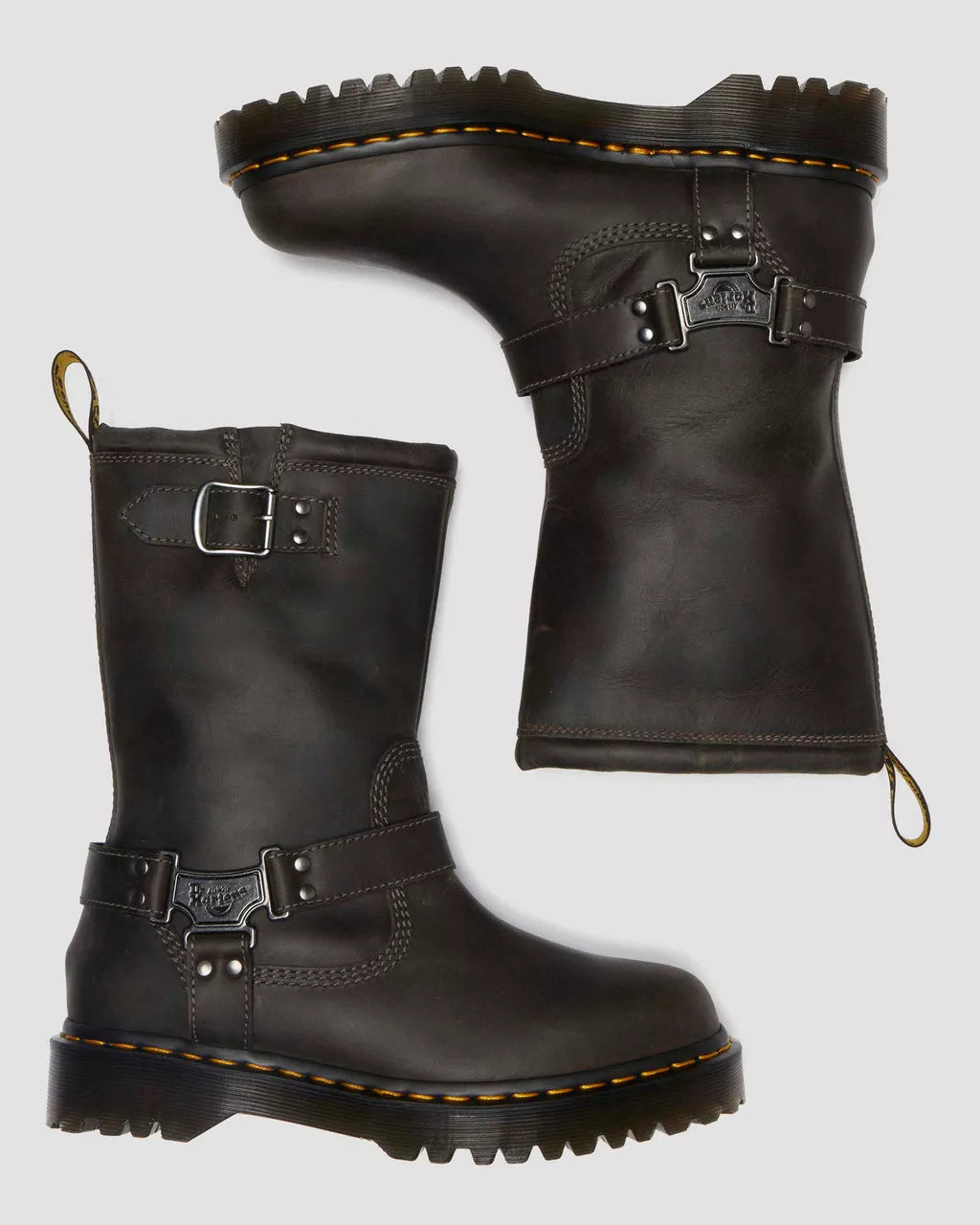 Anistone Tall Leather Biker Boots