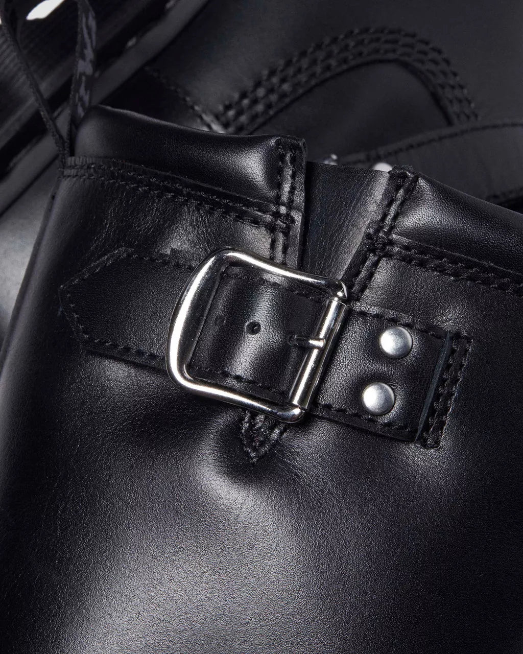 DR MARTENS Anistone Tall Leather Biker Boots