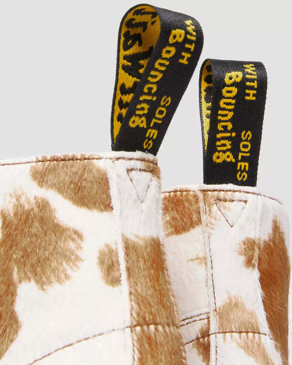 DR MARTENS Church Hair-On Cow Print Platform Boots