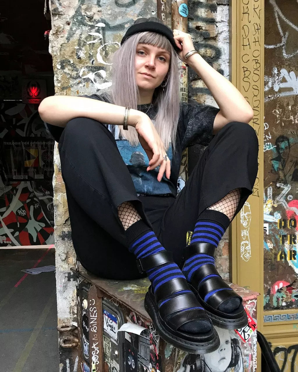 DR MARTENS CLARISSA II LEATHER STRAP SANDALS