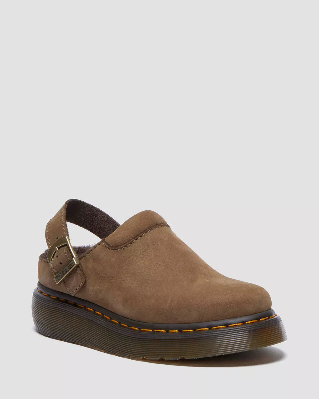 Laketen Faux Fur Lined Platform Mules