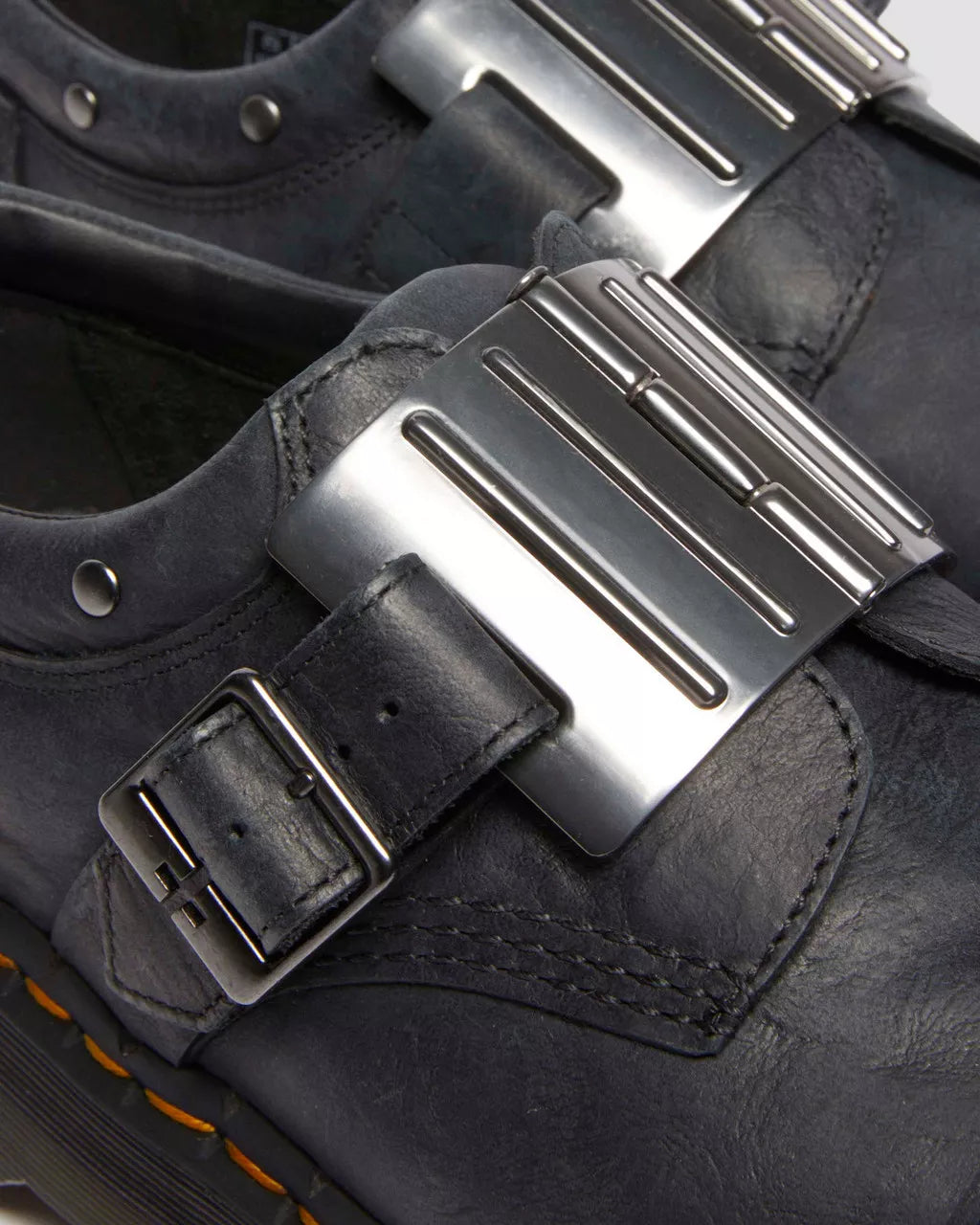 DR MARTENS 8053 Quad Hinge Buckle Leather Shoes