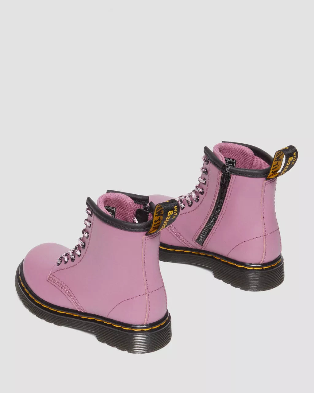 Toddler 1460 Muted Leather Lace Up Boots