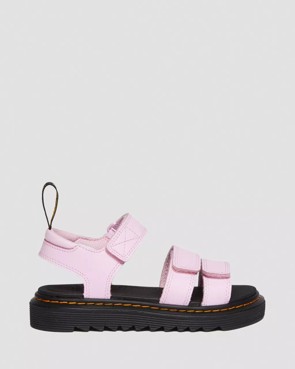 DR MARTENS Junior Klaire Athena Leather Strap Velcro Sandals