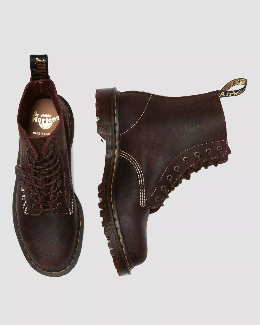 1460 Wax Commander Leather Lace Up Boots