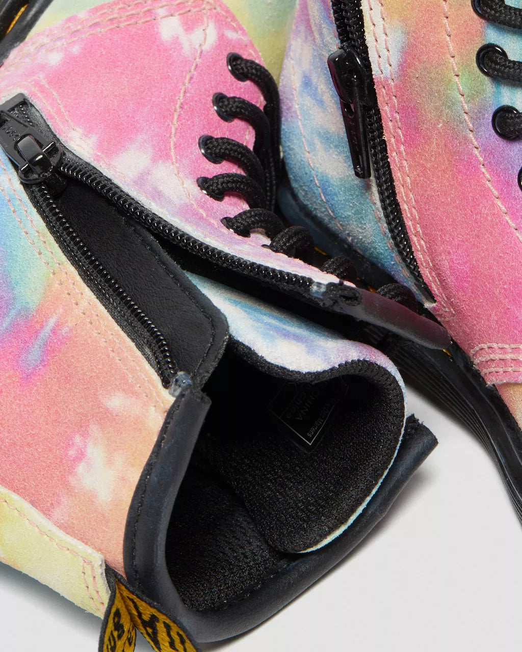 DR MARTENS Toddler 1460 Tie Dye Leather Lace Up Boots