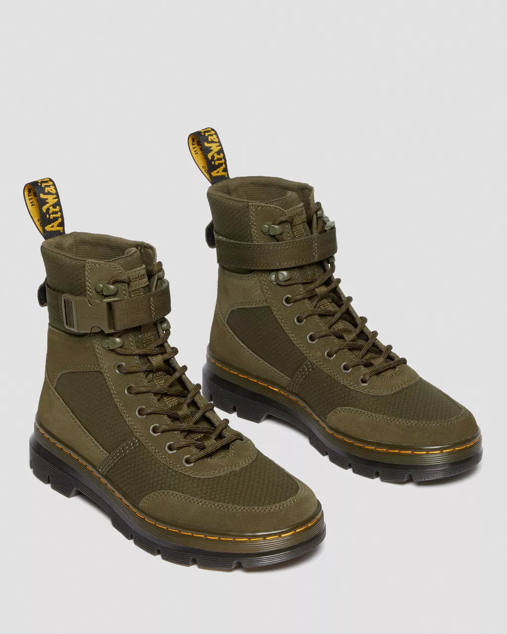 DR MARTENS Combs Tech Suede &amp; Nylon Utility Boots