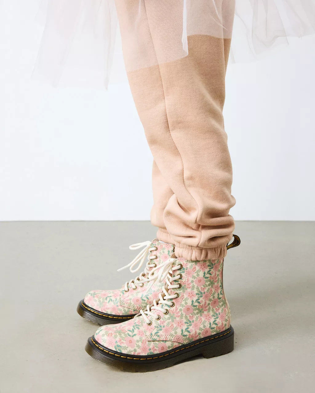 Junior 1460 Floral Leather Boots
