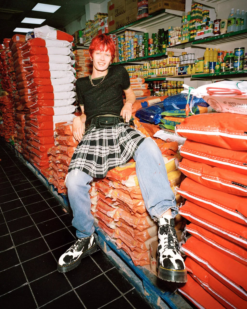 DR MARTENS Jadon Hair-On Cow Print Platform Boots