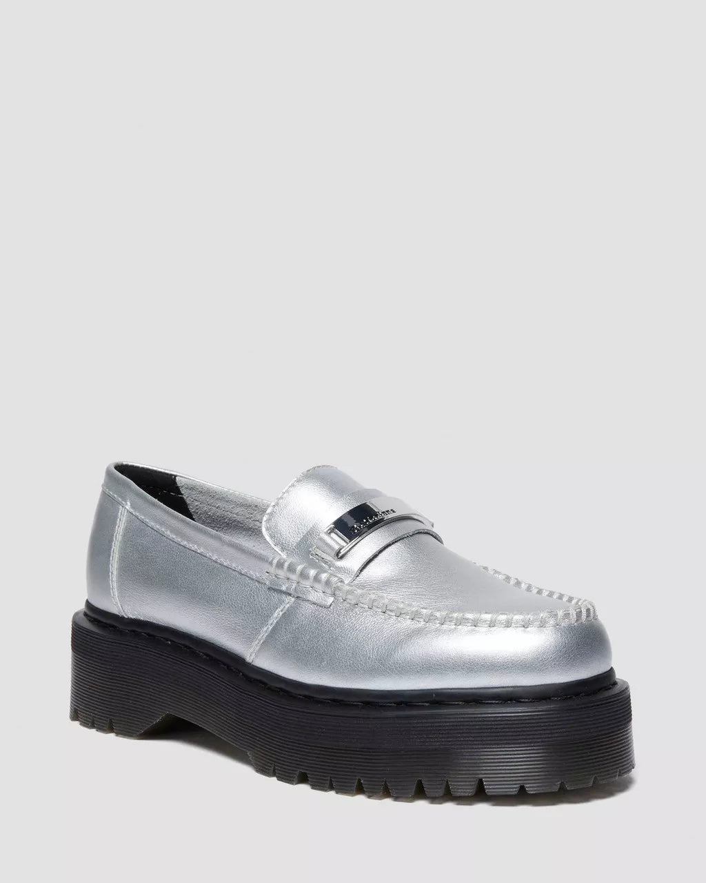 DR MARTENS Penton II Quad Metallic Leather Loafers