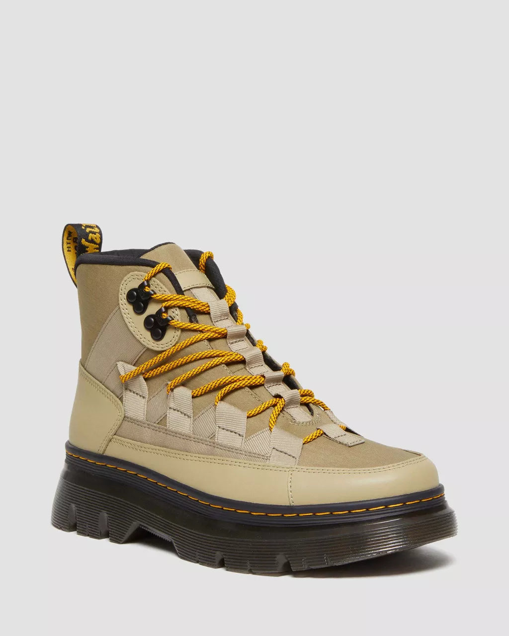 DR MARTENS Boury Nylon &amp; Leather Utility Boots