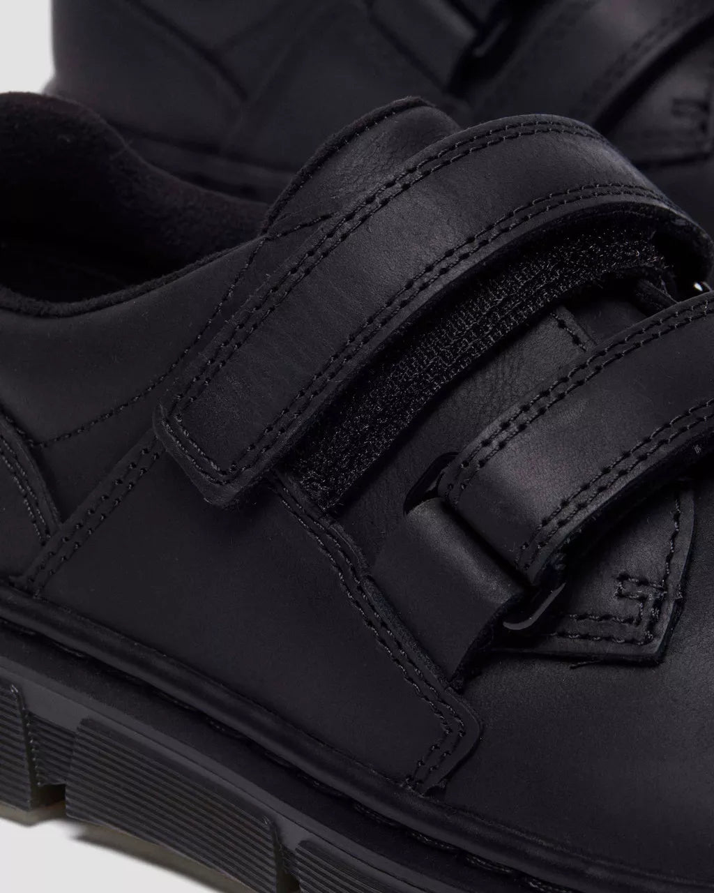 DR MARTENS Junior Raffe Leather Strap Shoes