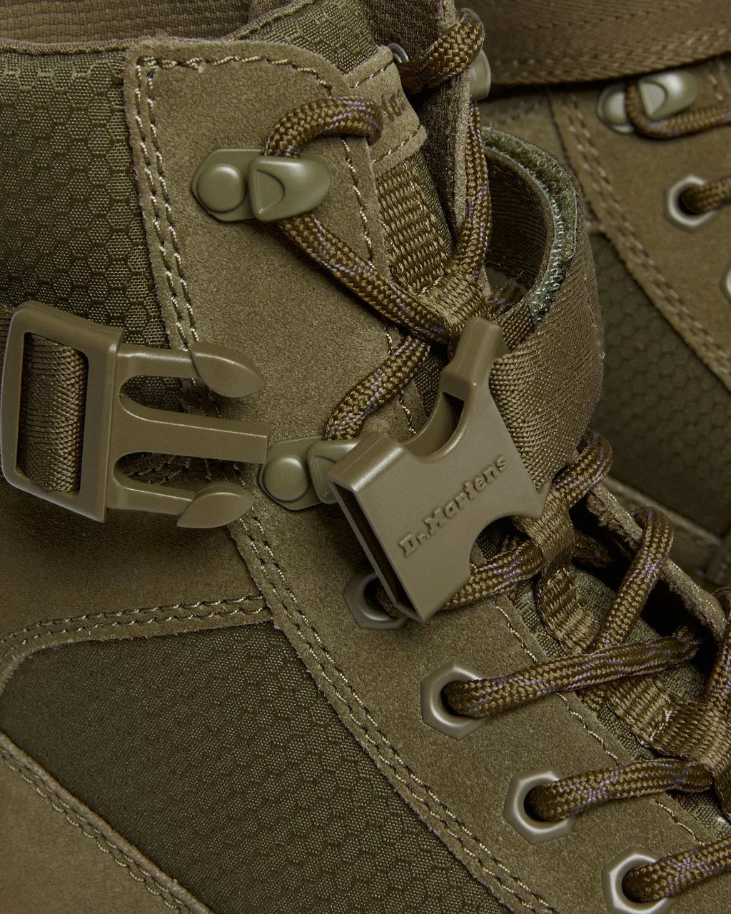 DR MARTENS Combs Tech Suede &amp; Nylon Utility Boots